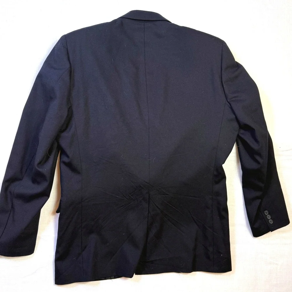 Sturbridge Classics Men's Wool Blazer USA Made‎ Navy Sport Coat 46R
